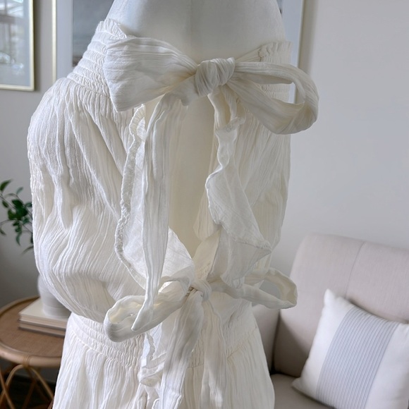 NWOT Free People Feelin' Fancy Convertible Romper Ivory XS - Picture 10 of 16